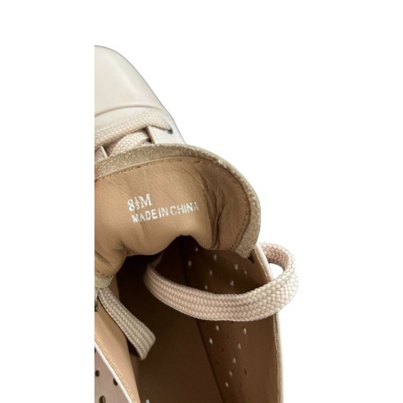 NEW Linea Paolo Kendra Platform Lace Up Casual Sneaker Pale Pink Suede - Picture 8 of 9